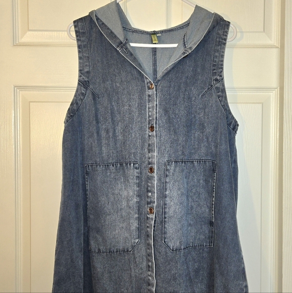 Citron Dresses & Skirts - Citron Blue Denim Dress/Shirt